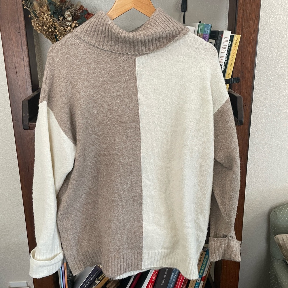 Cozy two-toned AGB sweater!